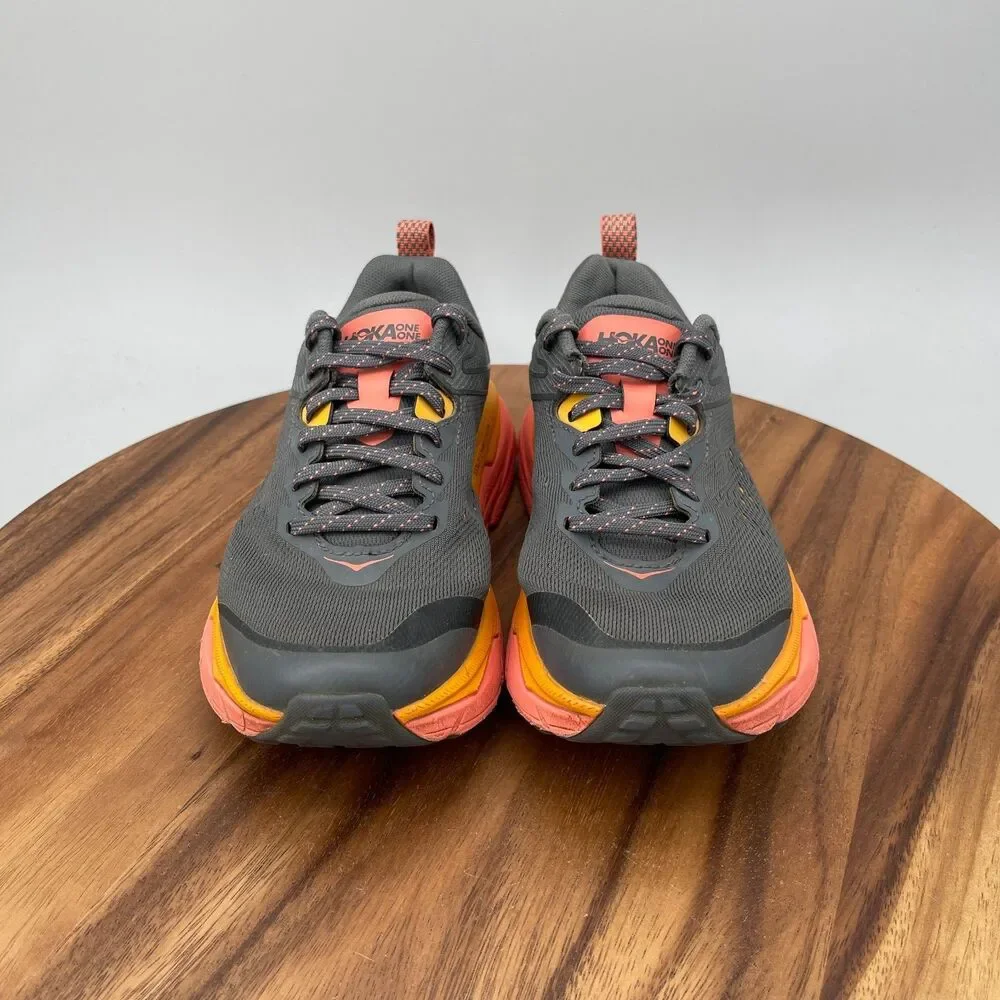Hoka One One Challenger ATR 6 Shoes Womens Size 7 B Dark Gray Running Comfort